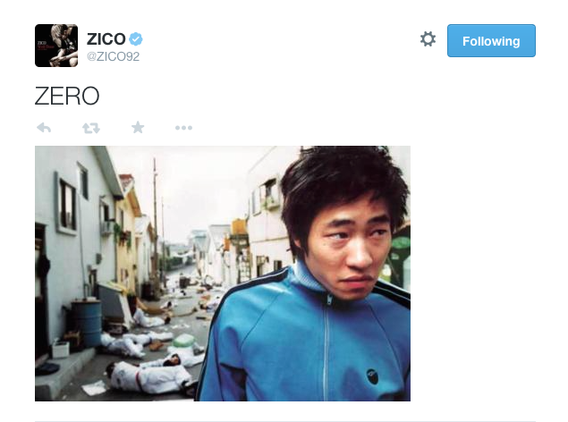 Zero Zico Tweet