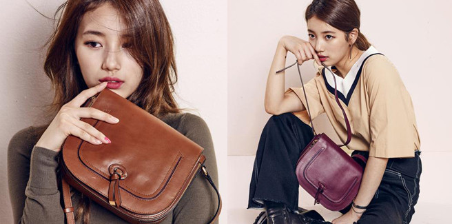Suzy delle Miss A modella e designer della borsa ‘Beanpole’