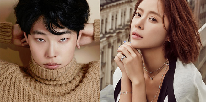Ryu Joon Yeol e Hwang Jung Eum sul set del drama ‘Lucky Romance’