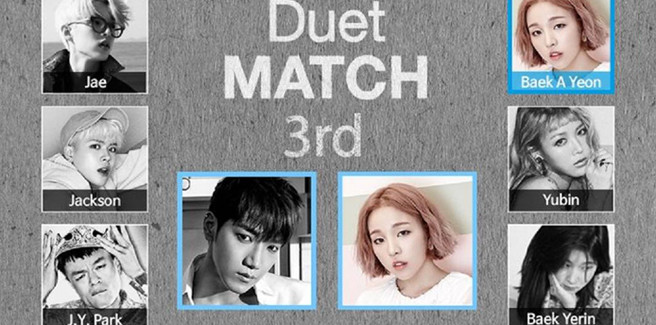 Il terzo duet match della JYP è tra Baek Ah Yeon e Jun.K dei 2PM