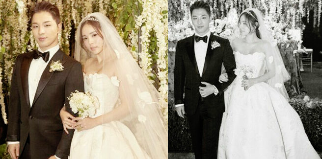 Foto dal matrimonio di Taeyang dei BIGBANG e Min Hyo Rin