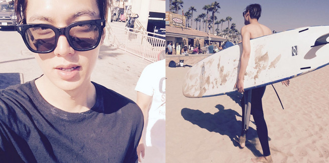 Lee Minho tra sole e spiaggia nella location di ‘The Heirs’