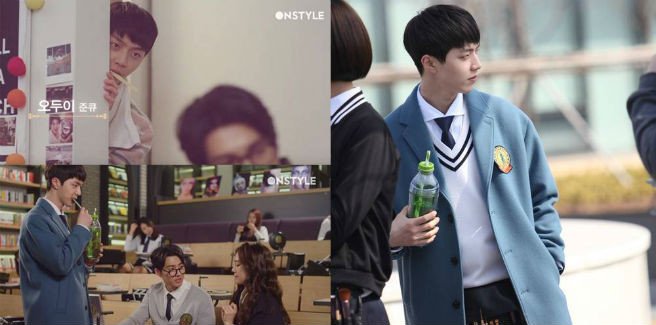 JoonQ dei MYNAME in alcuni scatti rubati sul set di “Beauty 101”
