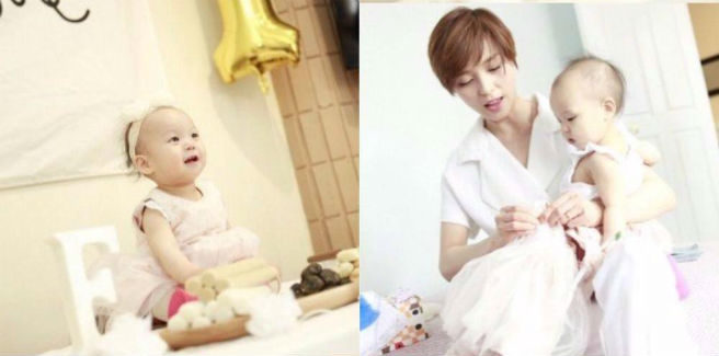 Sun, ex membro delle Wonder Girls, condivide le foto del compleanno di sua figlia