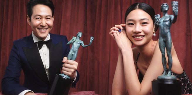 Jung Ho Yeon e Lee Jung Jae di Squid Game da record: prima vittoria di asiatici agli “Screen Actors Guild Awards”